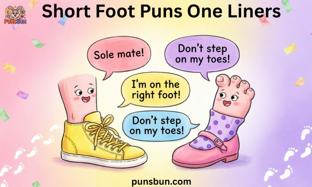 Short Foot Puns One Liners