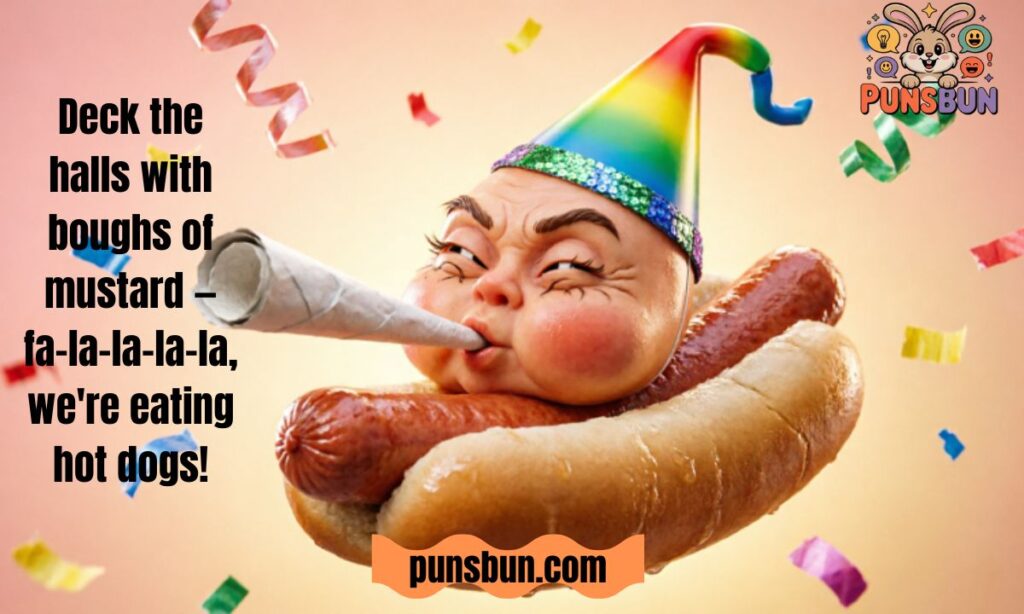 Christmas Hot Dog Puns