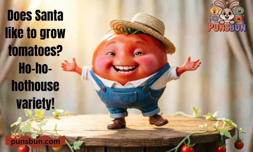 Christmas Tomato Puns