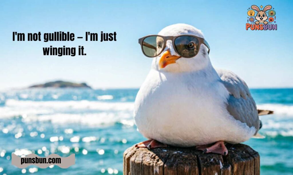 Hilarious Seagull Puns & Captions