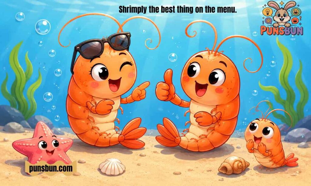 Funny Shrimp Puns Captions