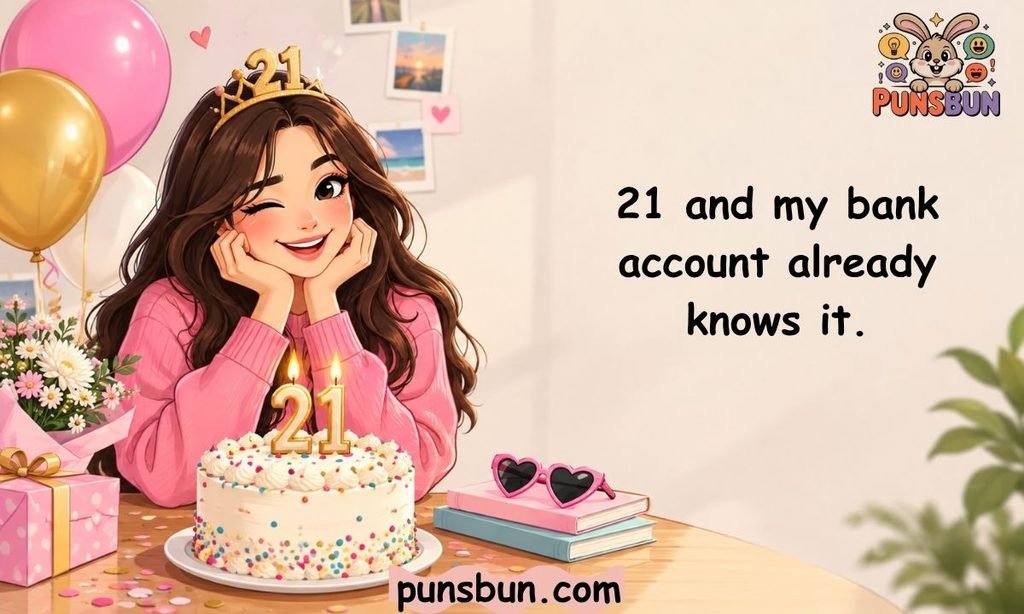 Funny 21st Birthday Captions for Yourself
