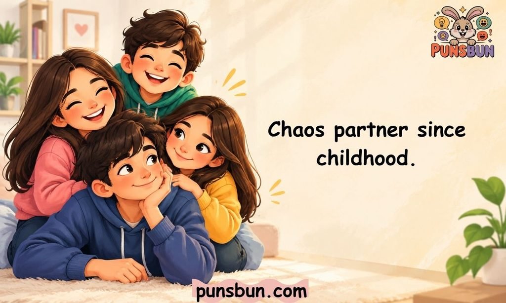 Short funny sibling captions