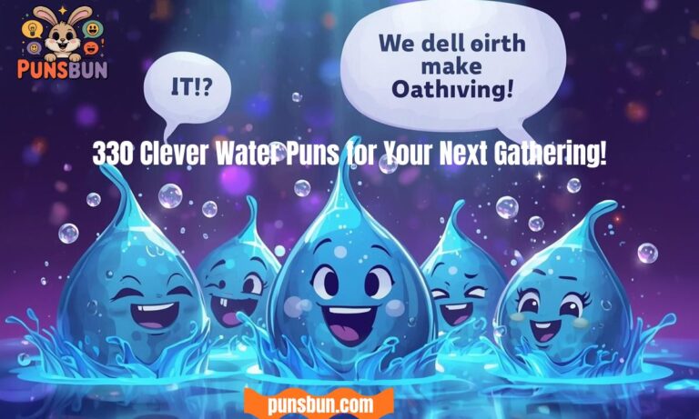 330 Clever Water Puns for Your Next Gathering!