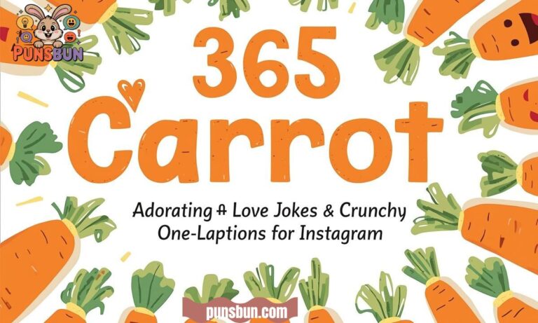 365 Carrot Puns: Adorable Love Jokes & Crunchy One-Liners Captions for Instagram