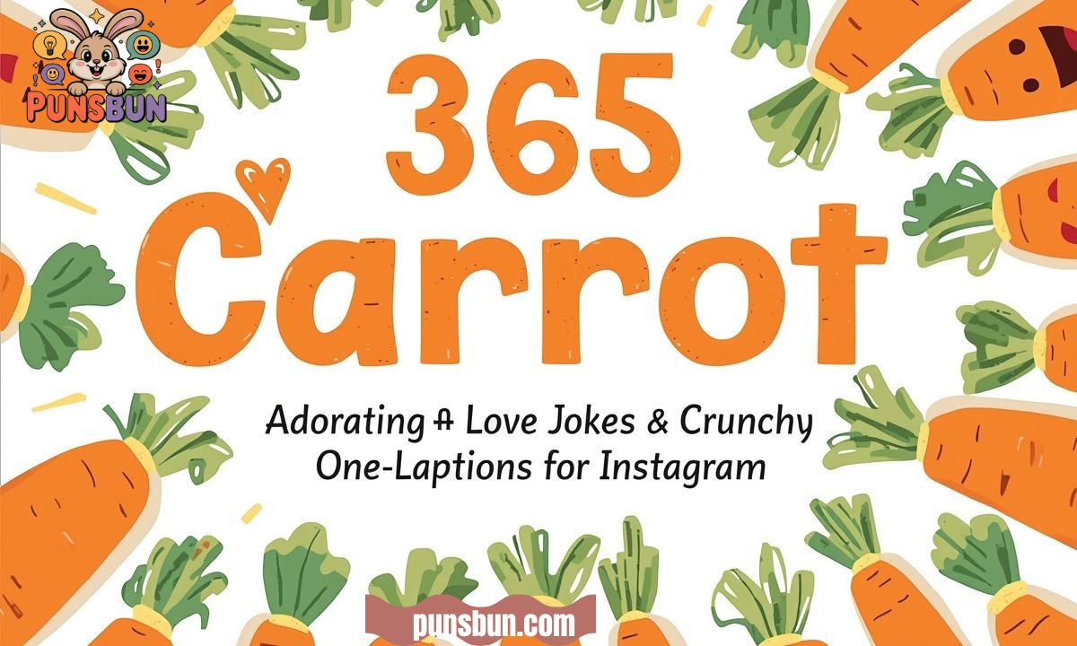 365 Carrot Puns: Adorable Love Jokes & Crunchy One-Liners Captions for Instagram