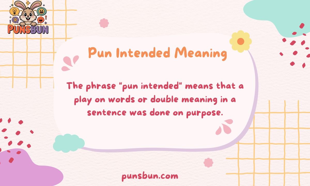 Pun Intended Meaning